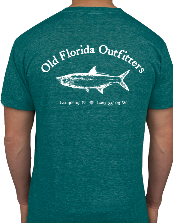 Ofo Short Sleeve Logo Jersey Knit Tshirt In Evergreen/white - T-shirt (570x718), Png Download