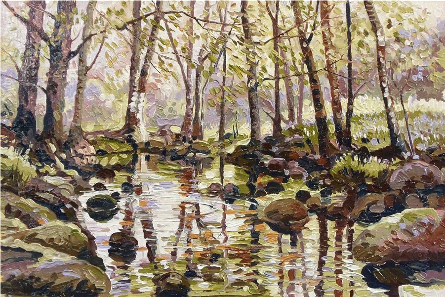 Washburn Trout Rising - Trout (900x900), Png Download