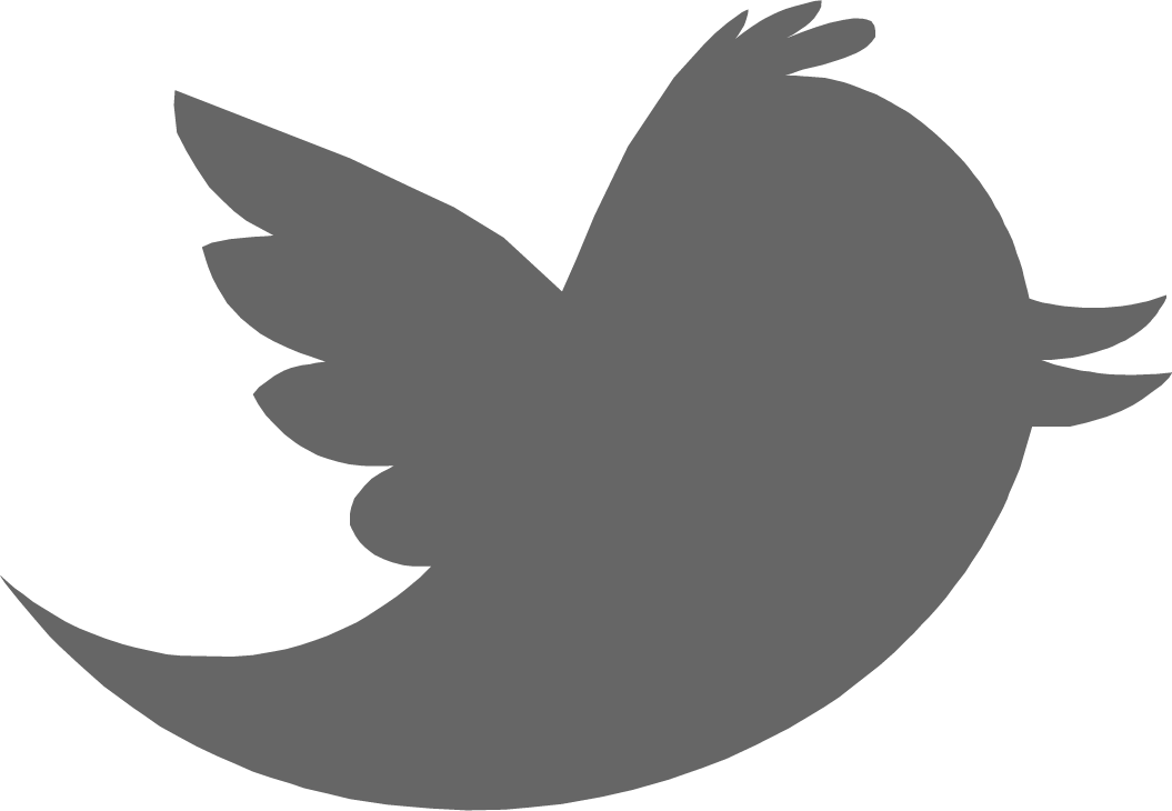 Twitter Logo Grey Png - Twitter Logo Gray Png (1055x730), Png Download