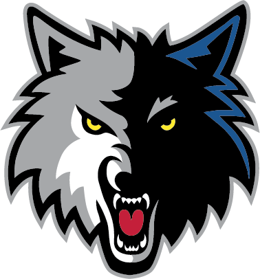 Wolves Players Named To Rising Stars Challange Team - Minnesota Timberwolves Logo (378x406), Png Download