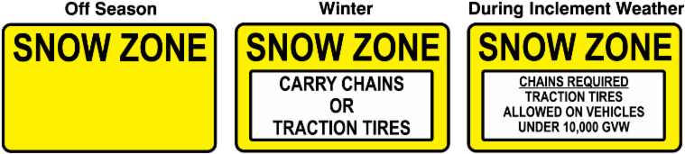 Snow Zone Signs - Snow (800x222), Png Download