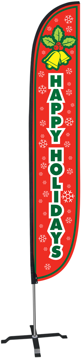 12ft Happy Holidays - Flag (1280x1280), Png Download