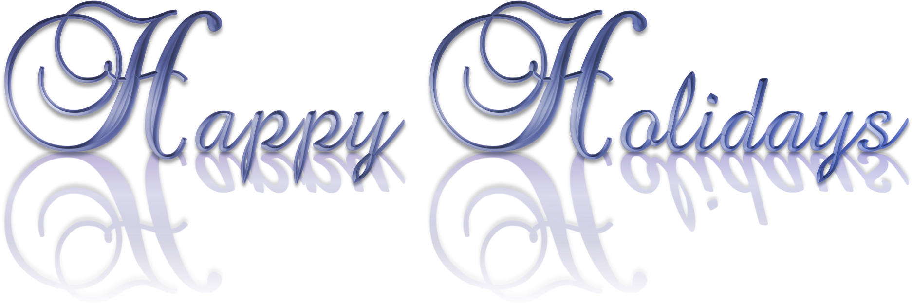 Free Happy Holidays Banner Png - Calligraphy (2000x853), Png Download