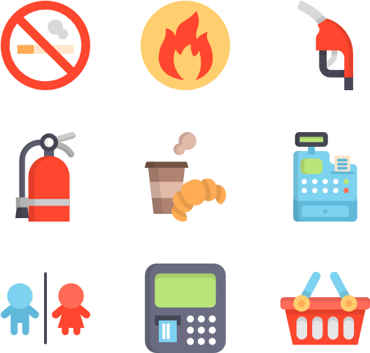 Gas Station - Gas Station Vector Icon (600x564), Png Download
