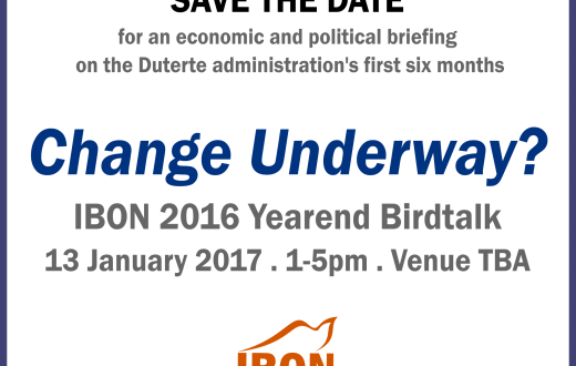 Change Underway The Ibon 2016 Yearend Birdtalk - Printing (520x330), Png Download