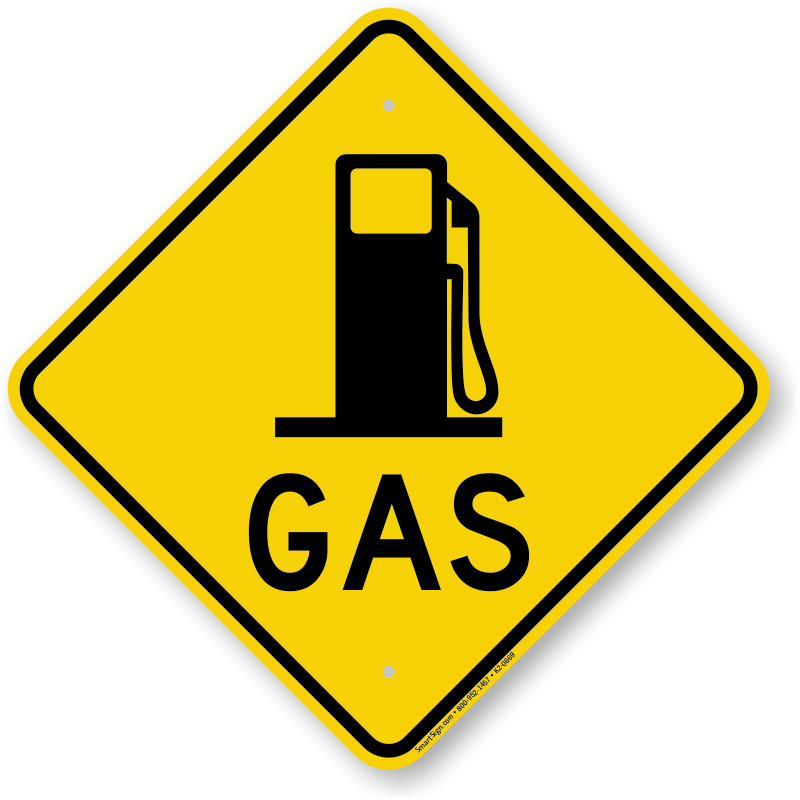 Gas Station Signs - Traffic Light Sign Nz (800x800), Png Download