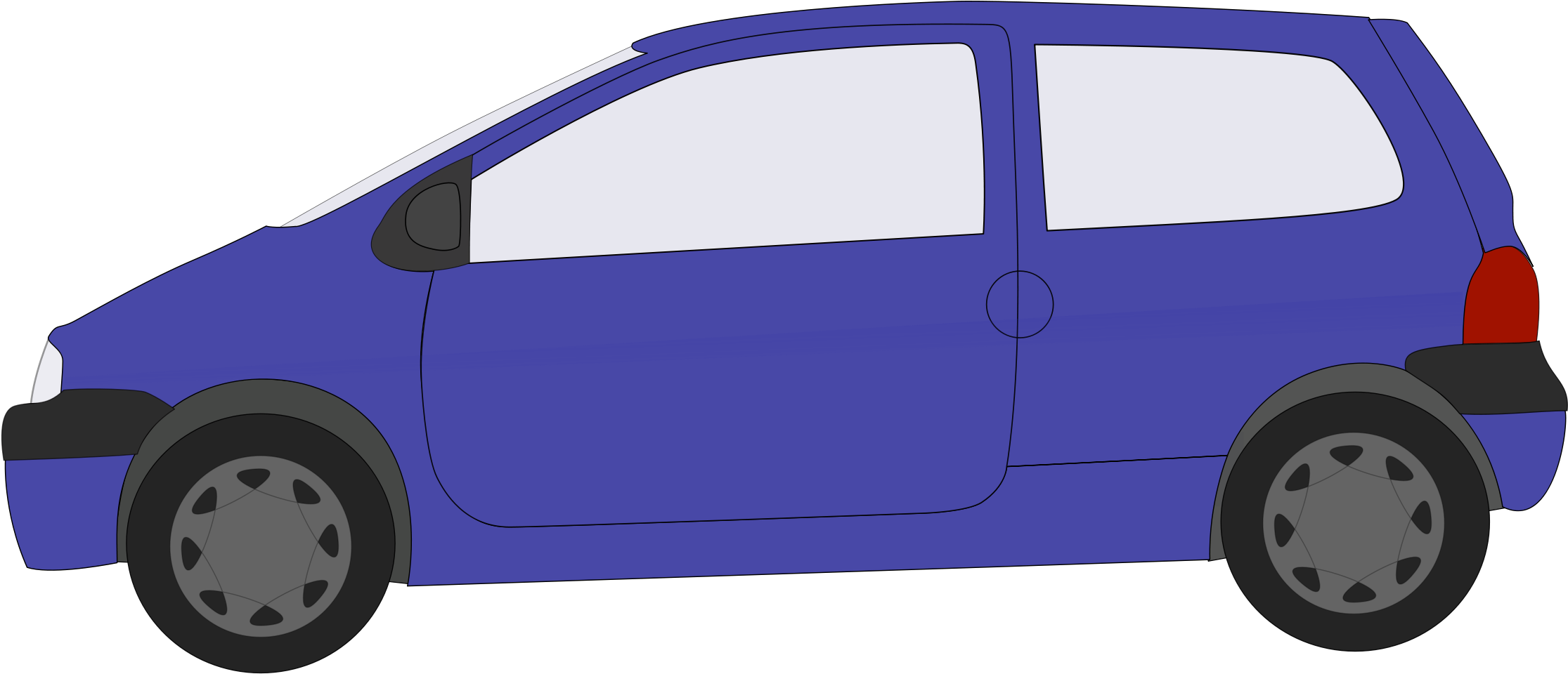 Index - Animated Car (2400x1273), Png Download