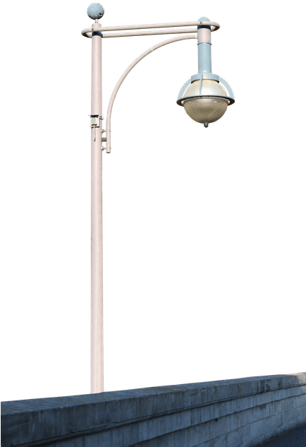 City Lights Daylight Iron Lamppost - Street Light (433x650), Png Download