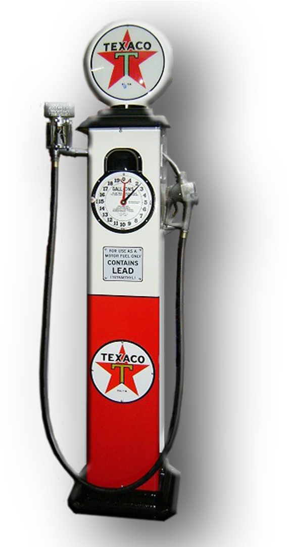Texaco 1929 Clock Face Reproduction Gas Pump - Gas Pump (1921x1080), Png Download