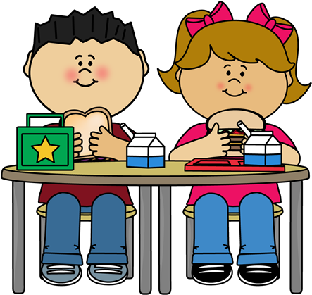 School Lunch Table - School Lunch Clipart (450x426), Png Download