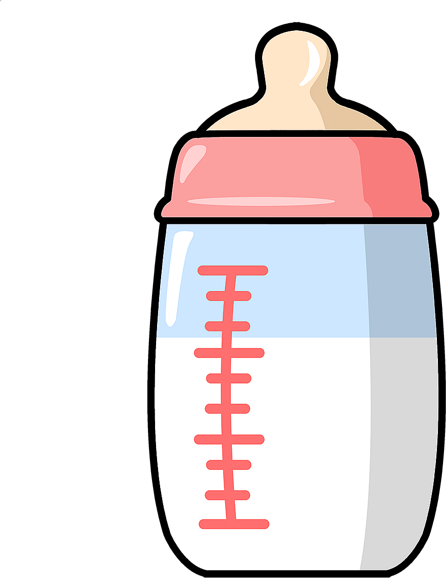 Download Baby Milk Bottle Png Clipart Best Cartoon Food - Baby Bottle  Clipart PNG Image with No Background 