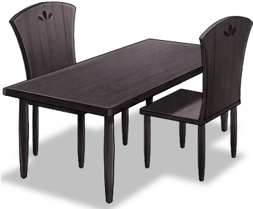 Admiral Made Dining Table - Dinner Table Png (365x347), Png Download