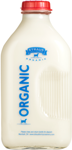 Share - Strauss Milk Bottle (500x500), Png Download