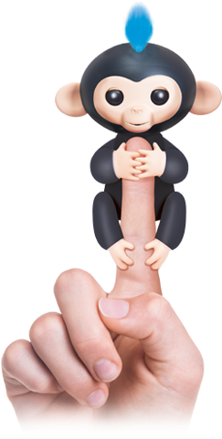 These Cute, Brightly-coloured Primates With Soft Hair - Fancynova Finger Monkey Interactive Baby Monkey Toy (600x480), Png Download
