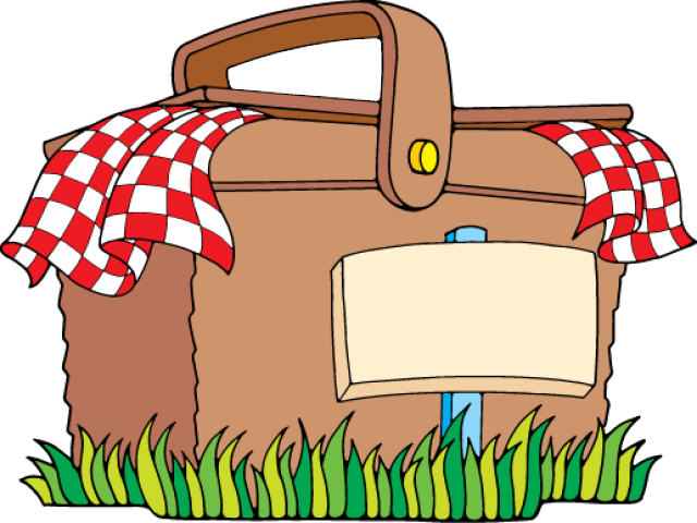 Lunch Time Clip Art Free Clipart Images - Cartoon Png Picnic Basket Clipart (516x387), Png Download