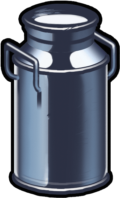 Cows Only Give Milk If They Are Well-fed - Cows Milk Can Png (400x700), Png Download