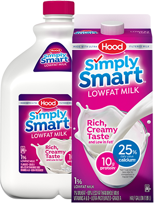 Simply Smart 1% Lowfat Milk - Hood 1% Lowfat Chocolate Milk Half Gallon (316x418), Png Download