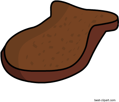 Slice Of Brown Bread, Free Png Clip Art - Portable Network Graphics (450x450), Png Download