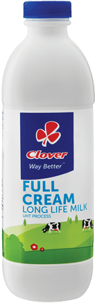 Clover Long Life Full Cream Milk - Clover Long Life Milk (340x450), Png Download