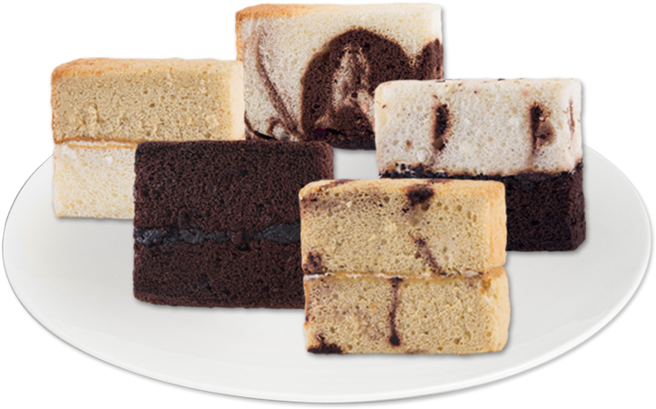 Assorted Cake Slice - Chocolate (745x485), Png Download