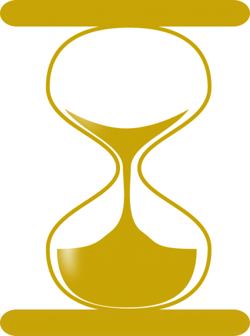 How To Set Use Gold Hour Glass Svg Vector (444x597), Png Download