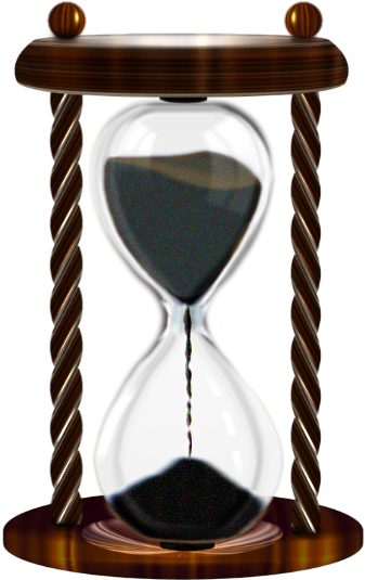 Wood Hour Glass - Portable Network Graphics (437x580), Png Download