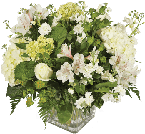 White Satin, Large - Bouquet (500x611), Png Download