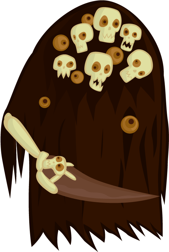 Somewhere Quiet Here's Googly-eyed Nito And Wolnir, - Illustration (611x1008), Png Download