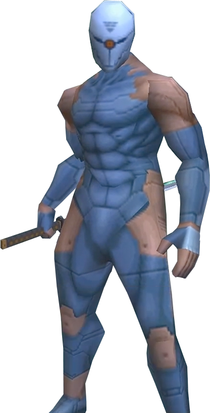 Metal Gear Solid - Gray Fox Metal Gear Solid 1 (416x819), Png Download
