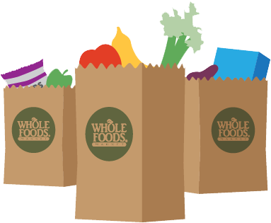 Shopping - Whole Foods Market (396x333), Png Download
