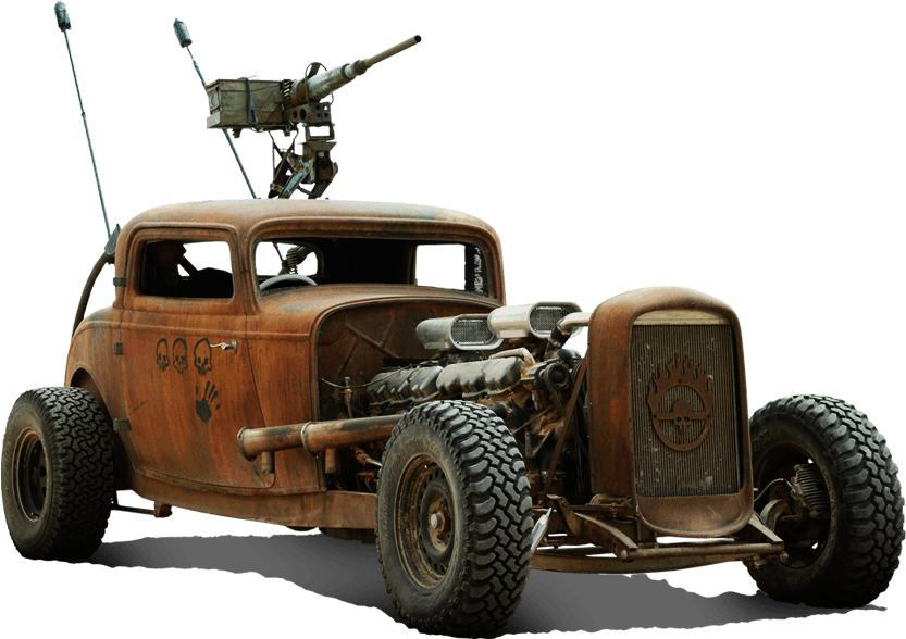Car10 - Voiture Mad Max Fury Road (1600x1100), Png Download