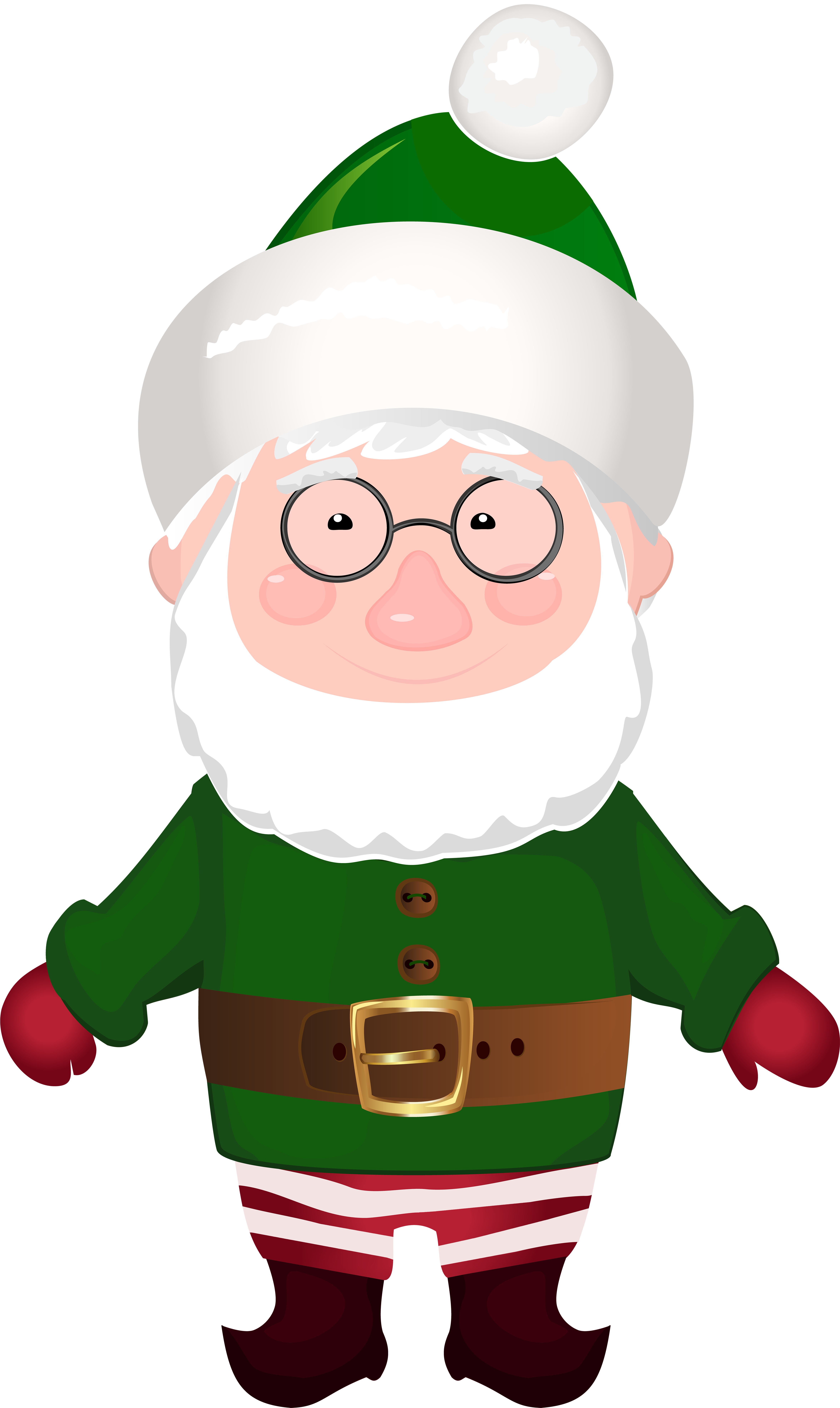 Santa Green Claus Transparent (4775x8000), Png Download
