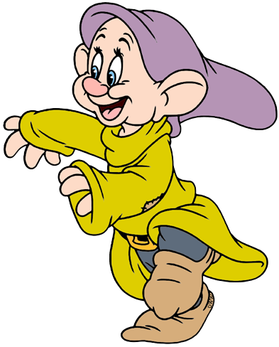 Dwarf Clipart Dopey - Dopey (393x488), Png Download