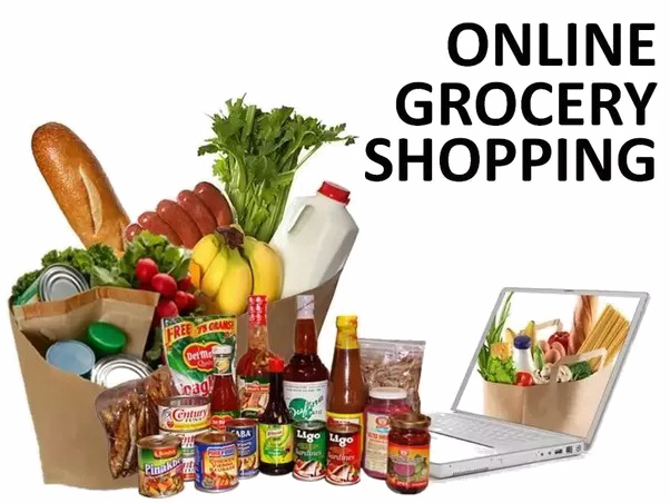 Grocery Png Background Image - Online Shopping Groceries (602x452), Png Download