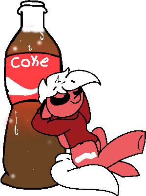 Nootaz, Coke Bottle, Commission, Oc, Oc - Cartoon (299x403), Png Download