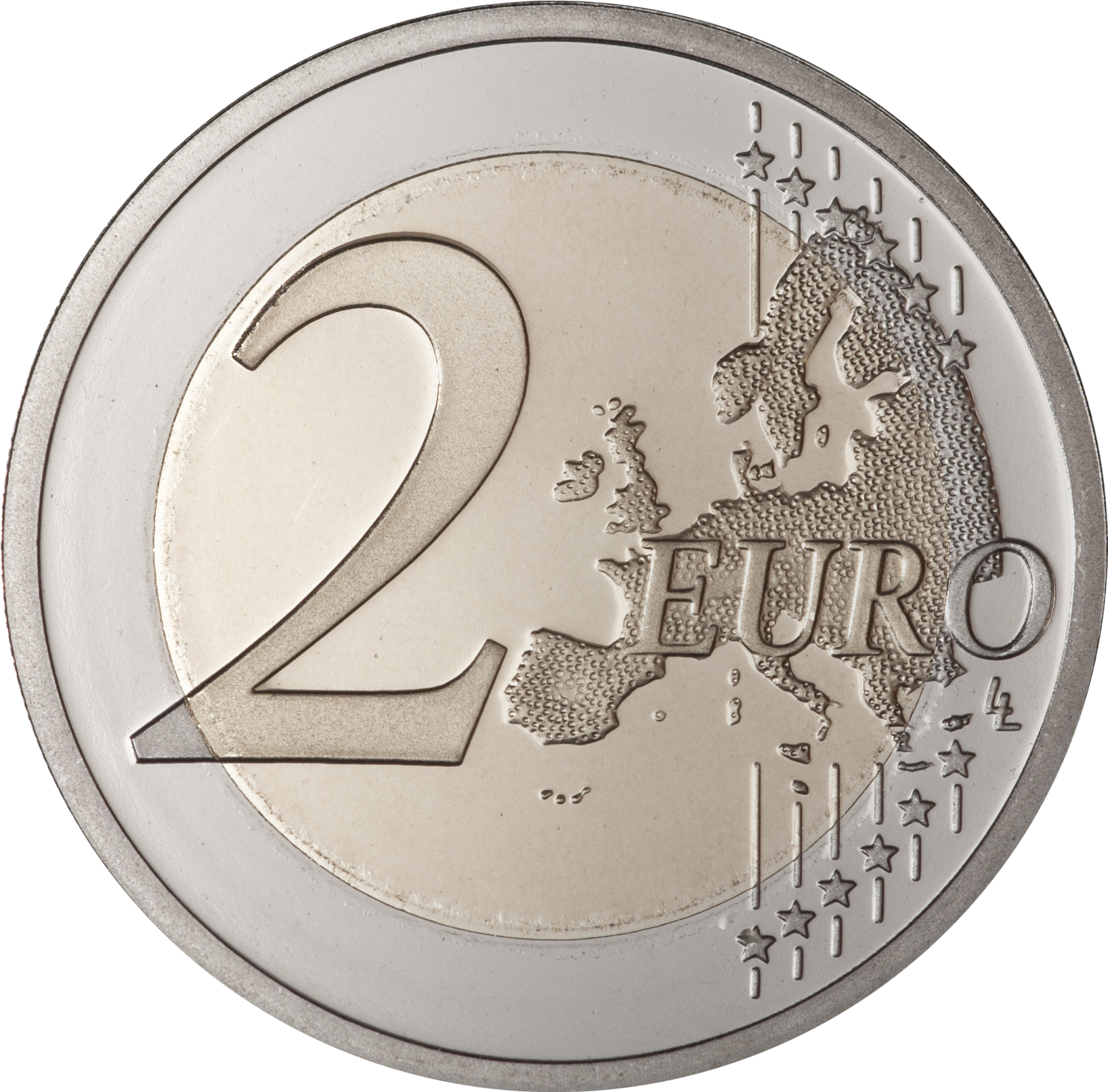 Euro Png Picture - 2 Euros Png (1763x1763), Png Download