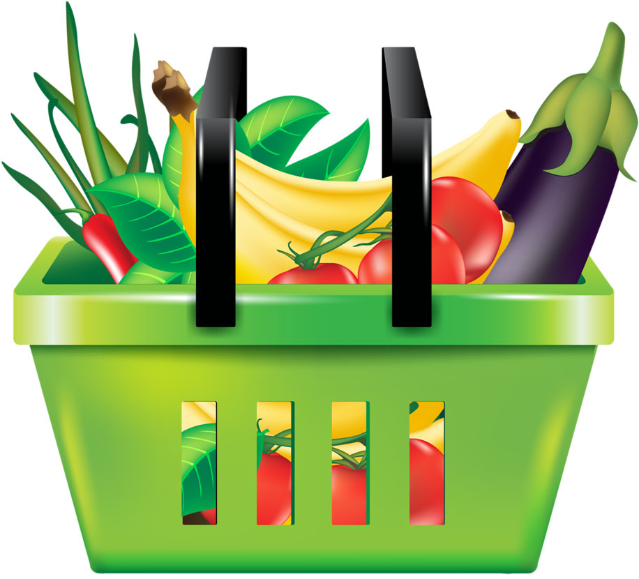 Grocery Clipart Epicerie - Fast Food, Healthy And Cheap And Easy Cooking For Little (1024x1023), Png Download