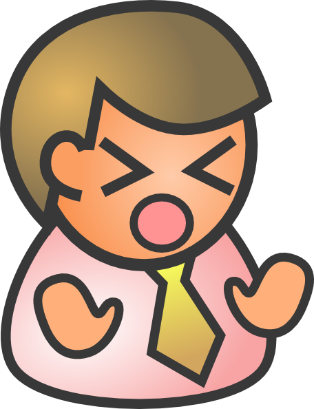 Sad Person Clipart (456x594), Png Download