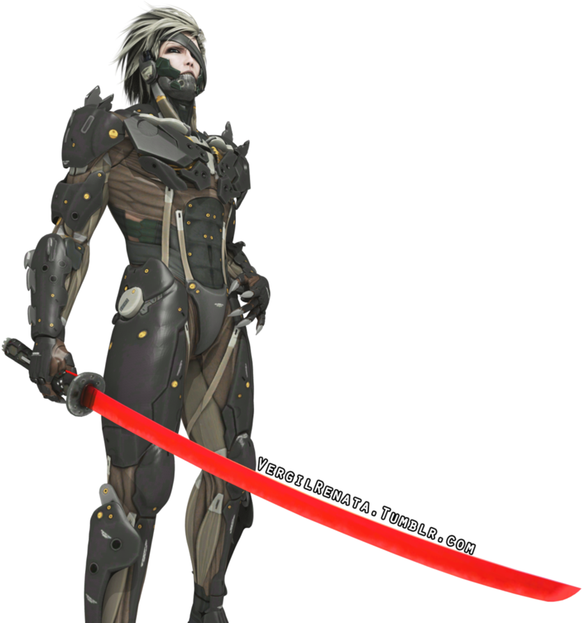 Raiden Transparent Sword - Metal Gear Rising Revengeance Anime (894x894), Png Download