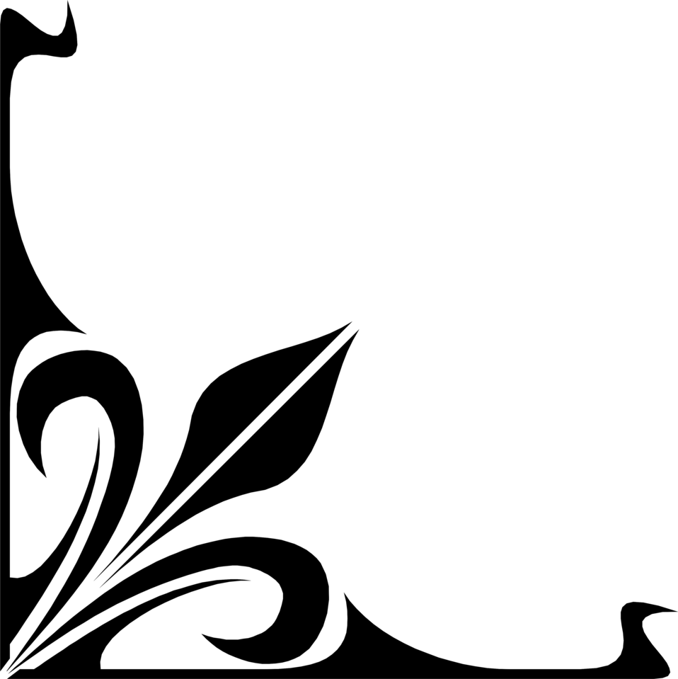 Corner Lower Left (958x959), Png Download