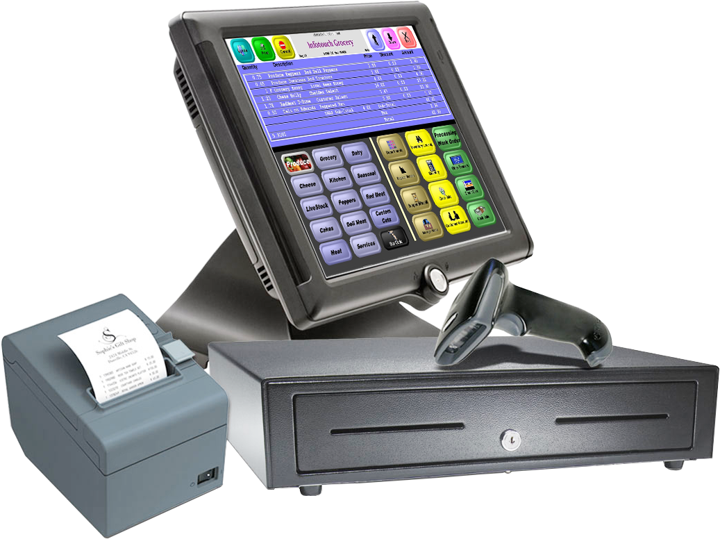 Image Of Infotouch Pos Interface For Grocery Stores - Pos Software (1170x850), Png Download