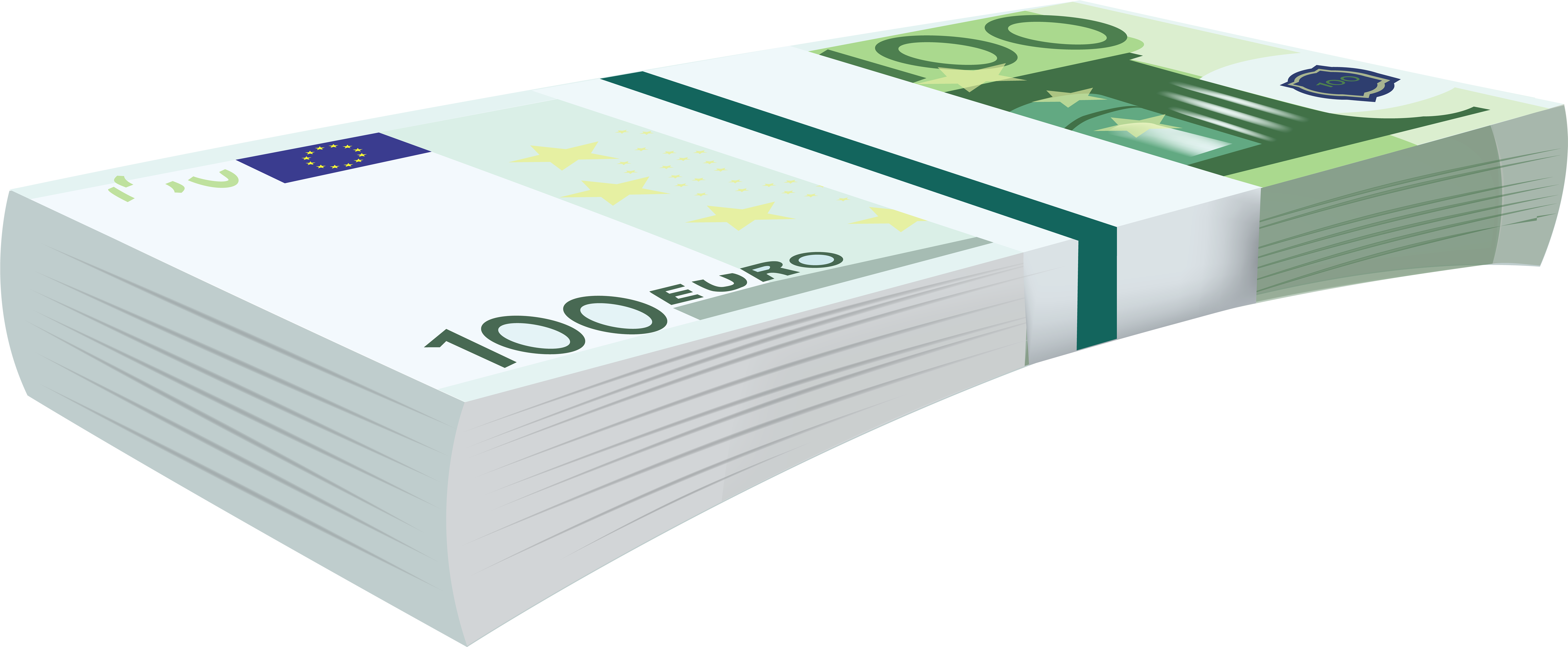 100 Euro Note (8000x3347), Png Download