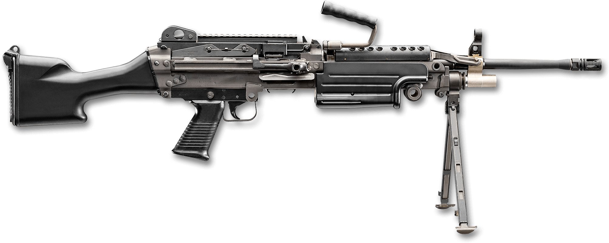 Machine Gun Png (2400x1000), Png Download