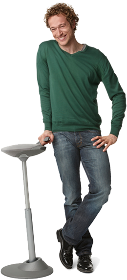Active Sit Stand Seating - Stand Up Man Png (600x600), Png Download