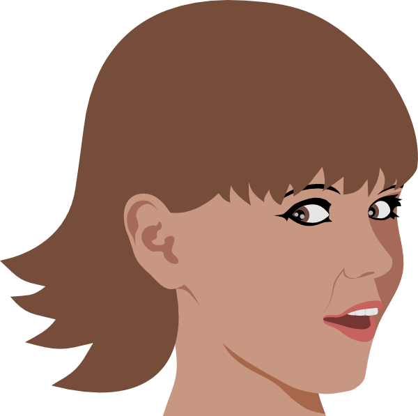How To Set Use Girl With Short Hair Clipart (600x597), Png Download