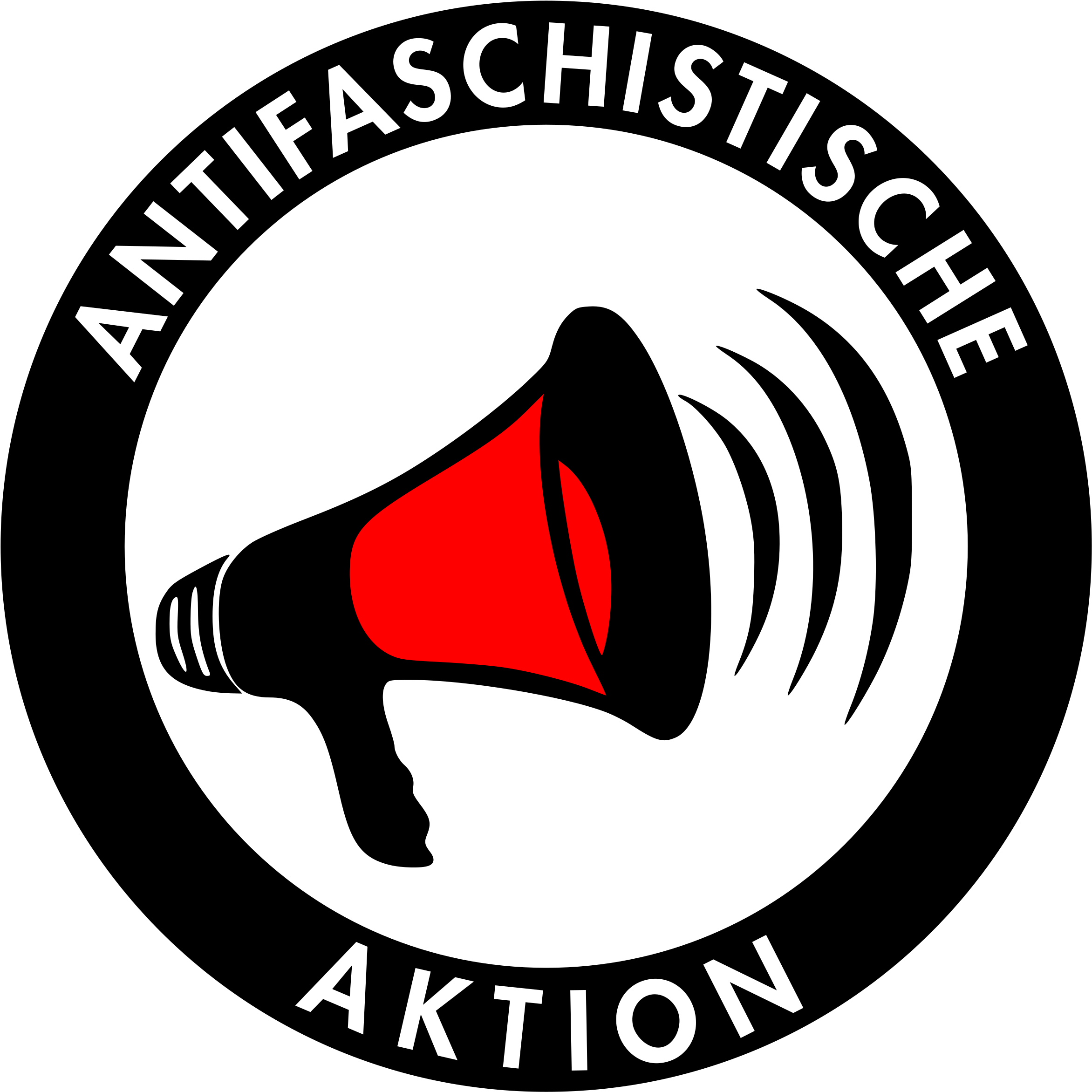 Antifa Megafon Icons Png Free And Downloads - Antifa Png (2400x2400), Png Download