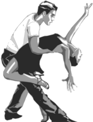 Tango Dancers - Salsa Dancing Clipart (400x400), Png Download