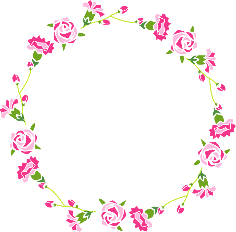 Borders And Frames, Ale, Moldings, Frames, Cover Pages, - Flower Frame Circle Png (800x787), Png Download