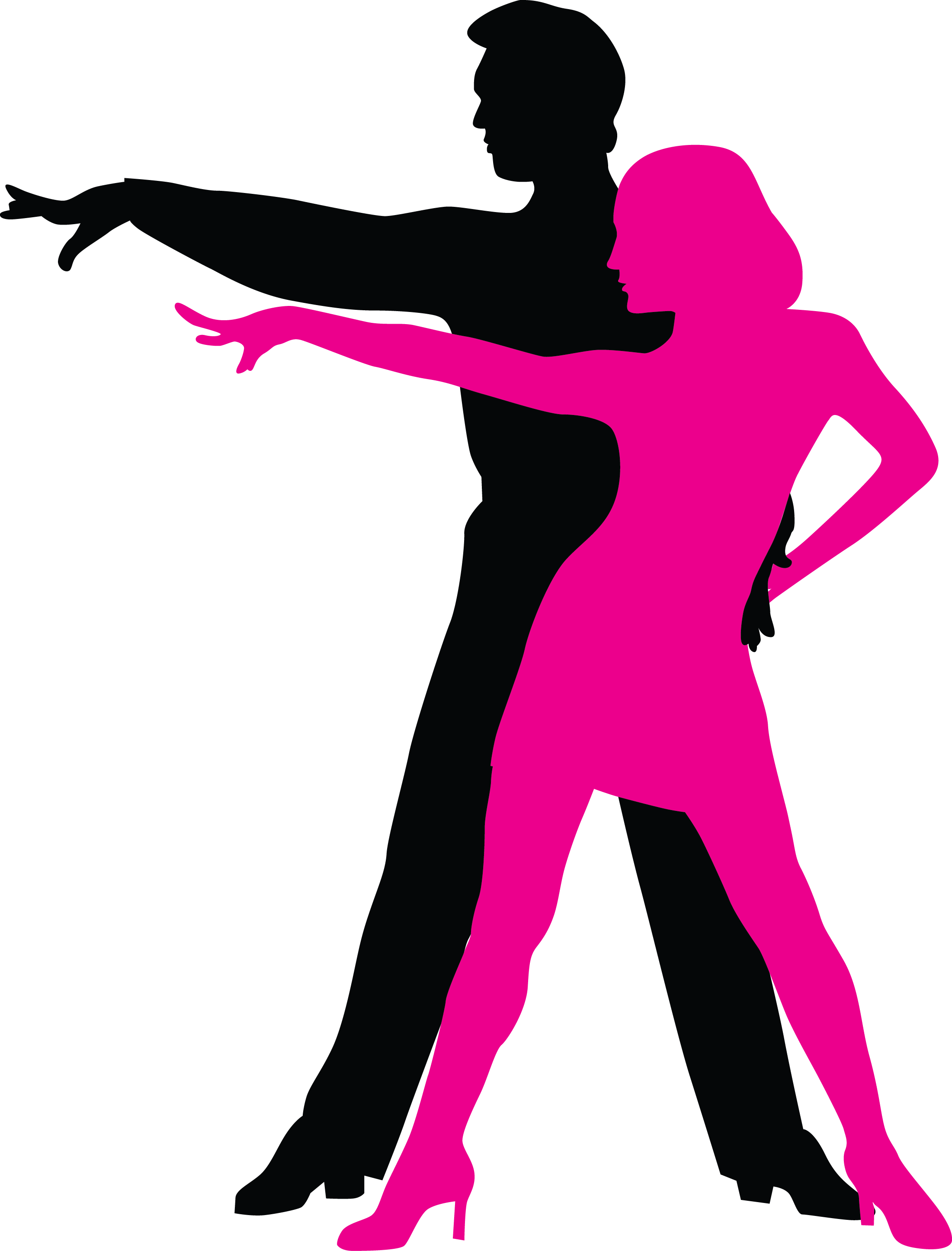 Latin Dancer Silhouette At Getdrawings - Dancesport Clipart (2201x2891), Png Download