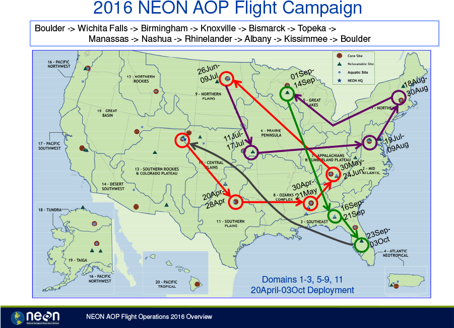 Neon's 2016 Remote Sensing Flight Schedule Now Available - Atlas (900x675), Png Download